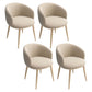 Home Scandinavian Arm Chair Parsons Back Metal Upholstered Dining Room Chair Khaki 4 Piece Set Clearhalo ' kitchen&dining_furn' 'Dining Chairs' 'Dining Tables & Seating' 'dining_chair' 'furn' 'furn_dining_chair' 'Furniture' 'furniture_dining_chair' 'Kitchen & Dining Furniture' 'kitchen' 3725331