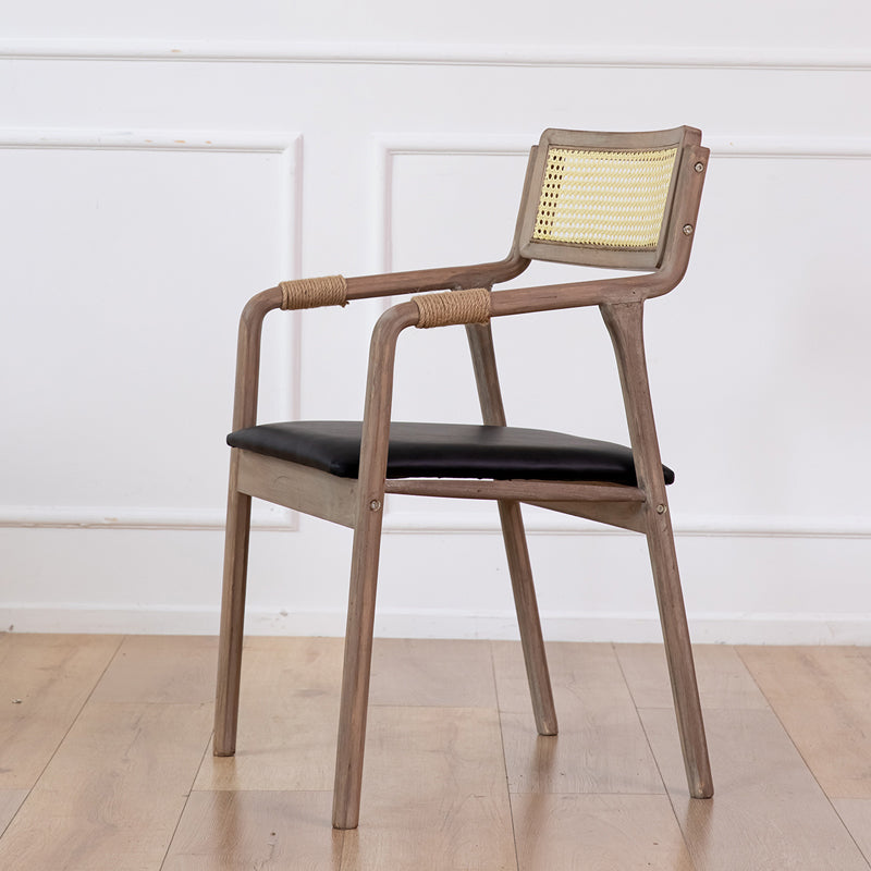 Traditional Style Rubberwood Chairs Kitchen Open Back Dining Side Chair Black 1 Piece Clearhalo ' kitchen&dining_furn' 'Dining Chairs' 'Dining Tables & Seating' 'dining_chair' 'furn' 'furn_dining_chair' 'Furniture' 'furniture_dining_chair' 'Kitchen & Dining Furniture' 'kitchen' 3725333