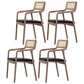 Traditional Style Rubberwood Chairs Kitchen Open Back Dining Side Chair Black 4 Piece Set Clearhalo ' kitchen&dining_furn' 'Dining Chairs' 'Dining Tables & Seating' 'dining_chair' 'furn' 'furn_dining_chair' 'Furniture' 'furniture_dining_chair' 'Kitchen & Dining Furniture' 'kitchen' 3725336