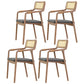 Traditional Style Rubberwood Chairs Kitchen Open Back Dining Side Chair Grey 4 Piece Set Clearhalo ' kitchen&dining_furn' 'Dining Chairs' 'Dining Tables & Seating' 'dining_chair' 'furn' 'furn_dining_chair' 'Furniture' 'furniture_dining_chair' 'Kitchen & Dining Furniture' 'kitchen' 3725343