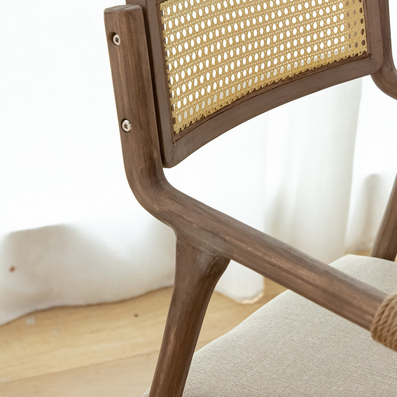 Traditional Style Rubberwood Chairs Kitchen Open Back Dining Side Chair Clearhalo ' kitchen&dining_furn' 'Dining Chairs' 'Dining Tables & Seating' 'dining_chair' 'furn' 'furn_dining_chair' 'Furniture' 'furniture_dining_chair' 'Kitchen & Dining Furniture' 'kitchen' 3725344