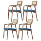 Traditional Style Rubberwood Chairs Kitchen Open Back Dining Side Chair Blue 4 Piece Set Clearhalo ' kitchen&dining_furn' 'Dining Chairs' 'Dining Tables & Seating' 'dining_chair' 'furn' 'furn_dining_chair' 'Furniture' 'furniture_dining_chair' 'Kitchen & Dining Furniture' 'kitchen' 3725354