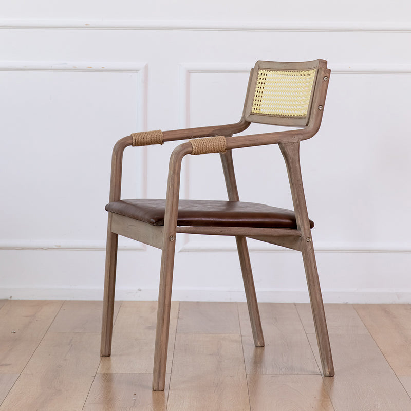 Traditional Style Rubberwood Chairs Kitchen Open Back Dining Side Chair Light Brown 1 Piece Clearhalo ' kitchen&dining_furn' 'Dining Chairs' 'Dining Tables & Seating' 'dining_chair' 'furn' 'furn_dining_chair' 'Furniture' 'furniture_dining_chair' 'Kitchen & Dining Furniture' 'kitchen' 3725358