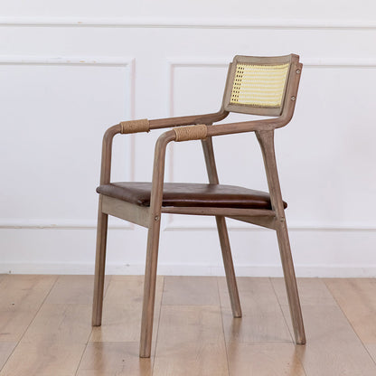 Traditional Style Rubberwood Chairs Kitchen Open Back Dining Side Chair Light Brown 1 Piece Clearhalo ' kitchen&dining_furn' 'Dining Chairs' 'Dining Tables & Seating' 'dining_chair' 'furn' 'furn_dining_chair' 'Furniture' 'furniture_dining_chair' 'Kitchen & Dining Furniture' 'kitchen' 3725358