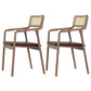 Traditional Style Rubberwood Chairs Kitchen Open Back Dining Side Chair Light Brown 2 Piece Set Clearhalo ' kitchen&dining_furn' 'Dining Chairs' 'Dining Tables & Seating' 'dining_chair' 'furn' 'furn_dining_chair' 'Furniture' 'furniture_dining_chair' 'Kitchen & Dining Furniture' 'kitchen' 3725359