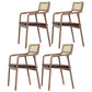 Traditional Style Rubberwood Chairs Kitchen Open Back Dining Side Chair Light Brown 4 Piece Set Clearhalo ' kitchen&dining_furn' 'Dining Chairs' 'Dining Tables & Seating' 'dining_chair' 'furn' 'furn_dining_chair' 'Furniture' 'furniture_dining_chair' 'Kitchen & Dining Furniture' 'kitchen' 3725360