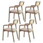 Traditional Style Rubberwood Chairs Kitchen Open Back Dining Side Chair Beige 4 Piece Set Clearhalo ' kitchen&dining_furn' 'Dining Chairs' 'Dining Tables & Seating' 'dining_chair' 'furn' 'furn_dining_chair' 'Furniture' 'furniture_dining_chair' 'Kitchen & Dining Furniture' 'kitchen' 3725363