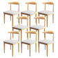Scandinavian Style Metal Dining Chairs Dining Room Open Back Armless Dining Side Chair Light Gray 8 Piece Set Natural Wood Clearhalo ' kitchen&dining_furn' 'Dining Chairs' 'Dining Tables & Seating' 'dining_chair' 'furn' 'furn_dining_chair' 'Furniture' 'furniture_dining_chair' 'Kitchen & Dining Furniture' 'kitchen' 3725373