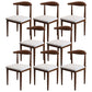 Scandinavian Style Metal Dining Chairs Dining Room Open Back Armless Dining Side Chair Light Gray 8 Piece Set Walnut Clearhalo ' kitchen&dining_furn' 'Dining Chairs' 'Dining Tables & Seating' 'dining_chair' 'furn' 'furn_dining_chair' 'Furniture' 'furniture_dining_chair' 'Kitchen & Dining Furniture' 'kitchen' 3725376