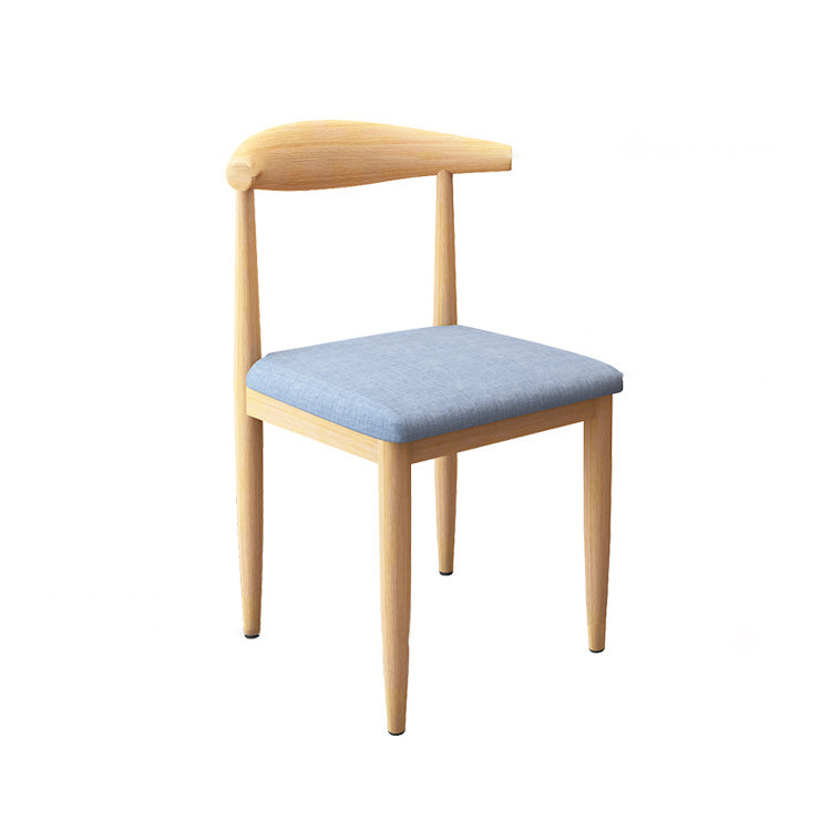 Scandinavian Style Metal Dining Chairs Dining Room Open Back Armless Dining Side Chair Clearhalo ' kitchen&dining_furn' 'Dining Chairs' 'Dining Tables & Seating' 'dining_chair' 'furn' 'furn_dining_chair' 'Furniture' 'furniture_dining_chair' 'Kitchen & Dining Furniture' 'kitchen' 3725378