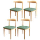 Scandinavian Style Metal Dining Chairs Dining Room Open Back Armless Dining Side Chair Bronze 4 Piece Set Natural Wood Clearhalo ' kitchen&dining_furn' 'Dining Chairs' 'Dining Tables & Seating' 'dining_chair' 'furn' 'furn_dining_chair' 'Furniture' 'furniture_dining_chair' 'Kitchen & Dining Furniture' 'kitchen' 3725388