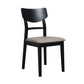 Industrial Ash Open Side Chair Matte Finish Upholstered Dining Chair with Black Legs Clearhalo ' kitchen&dining_furn' 'Dining Chairs' 'Dining Tables & Seating' 'dining_chair' 'furn' 'furn_dining_chair' 'Furniture' 'furniture_dining_chair' 'Kitchen & Dining Furniture' 'kitchen' 3725404