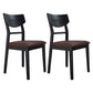 Industrial Ash Open Side Chair Matte Finish Upholstered Dining Chair with Black Legs Coffee 2 Piece Set Clearhalo ' kitchen&dining_furn' 'Dining Chairs' 'Dining Tables & Seating' 'dining_chair' 'furn' 'furn_dining_chair' 'Furniture' 'furniture_dining_chair' 'Kitchen & Dining Furniture' 'kitchen' 3725415