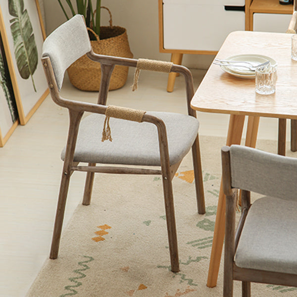 Traditional Style Wood Chair Set Open Back Arm Kitchen Dining Room Chairs Clearhalo ' kitchen&dining_furn' 'Dining Chairs' 'Dining Tables & Seating' 'dining_chair' 'furn' 'furn_dining_chair' 'Furniture' 'furniture_dining_chair' 'Kitchen & Dining Furniture' 'kitchen' 3725475