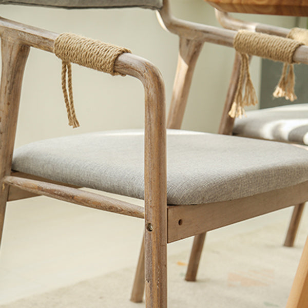 Traditional Style Wood Chair Set Open Back Arm Kitchen Dining Room Chairs Clearhalo ' kitchen&dining_furn' 'Dining Chairs' 'Dining Tables & Seating' 'dining_chair' 'furn' 'furn_dining_chair' 'Furniture' 'furniture_dining_chair' 'Kitchen & Dining Furniture' 'kitchen' 3725489