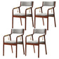 Traditional Style Wood Chair Set Open Back Arm Kitchen Dining Room Chairs Silver Gray 4 Piece Set Clearhalo ' kitchen&dining_furn' 'Dining Chairs' 'Dining Tables & Seating' 'dining_chair' 'furn' 'furn_dining_chair' 'Furniture' 'furniture_dining_chair' 'Kitchen & Dining Furniture' 'kitchen' 3725491
