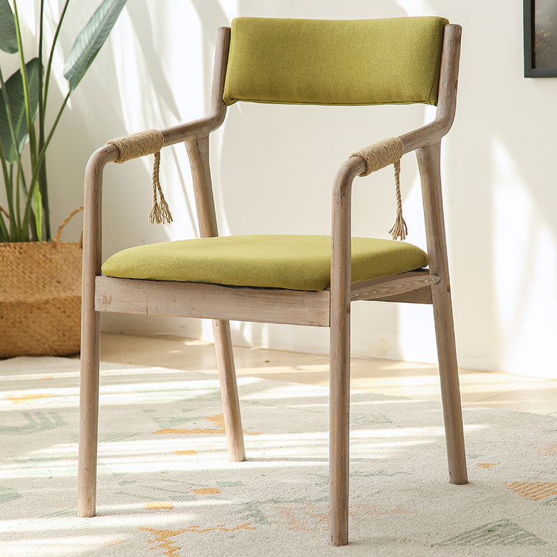 Traditional Style Wood Chair Set Open Back Arm Kitchen Dining Room Chairs Green 1 Piece Clearhalo ' kitchen&dining_furn' 'Dining Chairs' 'Dining Tables & Seating' 'dining_chair' 'furn' 'furn_dining_chair' 'Furniture' 'furniture_dining_chair' 'Kitchen & Dining Furniture' 'kitchen' 3725514