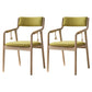 Traditional Style Wood Chair Set Open Back Arm Kitchen Dining Room Chairs Green 2 Piece Set Clearhalo ' kitchen&dining_furn' 'Dining Chairs' 'Dining Tables & Seating' 'dining_chair' 'furn' 'furn_dining_chair' 'Furniture' 'furniture_dining_chair' 'Kitchen & Dining Furniture' 'kitchen' 3725515