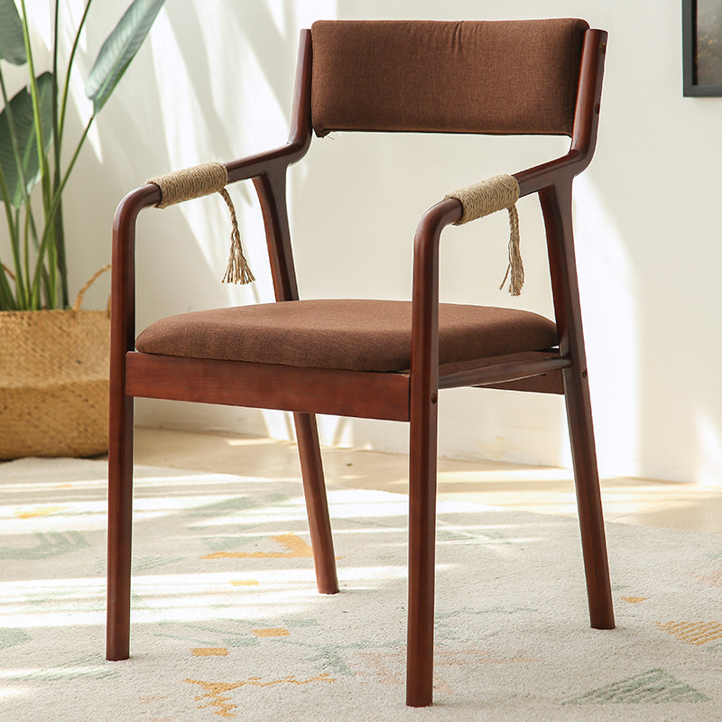 Traditional Style Wood Chair Set Open Back Arm Kitchen Dining Room Chairs Coffee 1 Piece Clearhalo ' kitchen&dining_furn' 'Dining Chairs' 'Dining Tables & Seating' 'dining_chair' 'furn' 'furn_dining_chair' 'Furniture' 'furniture_dining_chair' 'Kitchen & Dining Furniture' 'kitchen' 3725526