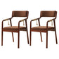 Traditional Style Wood Chair Set Open Back Arm Kitchen Dining Room Chairs Coffee 2 Piece Set Clearhalo ' kitchen&dining_furn' 'Dining Chairs' 'Dining Tables & Seating' 'dining_chair' 'furn' 'furn_dining_chair' 'Furniture' 'furniture_dining_chair' 'Kitchen & Dining Furniture' 'kitchen' 3725527