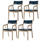 Traditional Style Wood Chair Set Open Back Arm Kitchen Dining Room Chairs Dark Blue 4 Piece Set Clearhalo ' kitchen&dining_furn' 'Dining Chairs' 'Dining Tables & Seating' 'dining_chair' 'furn' 'furn_dining_chair' 'Furniture' 'furniture_dining_chair' 'Kitchen & Dining Furniture' 'kitchen' 3725534