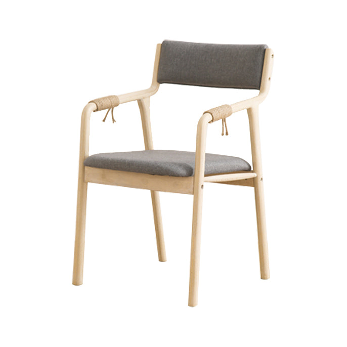 Traditional Style Wood Chair Set Open Back Arm Kitchen Dining Room Chairs Light Gray 1 Piece Clearhalo ' kitchen&dining_furn' 'Dining Chairs' 'Dining Tables & Seating' 'dining_chair' 'furn' 'furn_dining_chair' 'Furniture' 'furniture_dining_chair' 'Kitchen & Dining Furniture' 'kitchen' 3725538