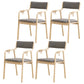 Traditional Style Wood Chair Set Open Back Arm Kitchen Dining Room Chairs Light Gray 4 Piece Set Clearhalo ' kitchen&dining_furn' 'Dining Chairs' 'Dining Tables & Seating' 'dining_chair' 'furn' 'furn_dining_chair' 'Furniture' 'furniture_dining_chair' 'Kitchen & Dining Furniture' 'kitchen' 3725540
