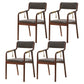 Traditional Style Wood Chair Set Open Back Arm Kitchen Dining Room Chairs Gray Coffee 4 Piece Set Clearhalo ' kitchen&dining_furn' 'Dining Chairs' 'Dining Tables & Seating' 'dining_chair' 'furn' 'furn_dining_chair' 'Furniture' 'furniture_dining_chair' 'Kitchen & Dining Furniture' 'kitchen' 3725543