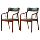 Traditional Style Wood Chair Set Open Back Arm Kitchen Dining Room Chairs Blackish Green 2 Piece Set Clearhalo ' kitchen&dining_furn' 'Dining Chairs' 'Dining Tables & Seating' 'dining_chair' 'furn' 'furn_dining_chair' 'Furniture' 'furniture_dining_chair' 'Kitchen & Dining Furniture' 'kitchen' 3725554