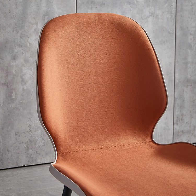 Contemporary Metal Dining Room Chairs Wingback Side Armless Chair for Home Use Clearhalo ' kitchen&dining_furn' 'Dining Chairs' 'Dining Tables & Seating' 'dining_chair' 'furn' 'furn_dining_chair' 'Furniture' 'furniture_dining_chair' 'Kitchen & Dining Furniture' 'kitchen' 3725578