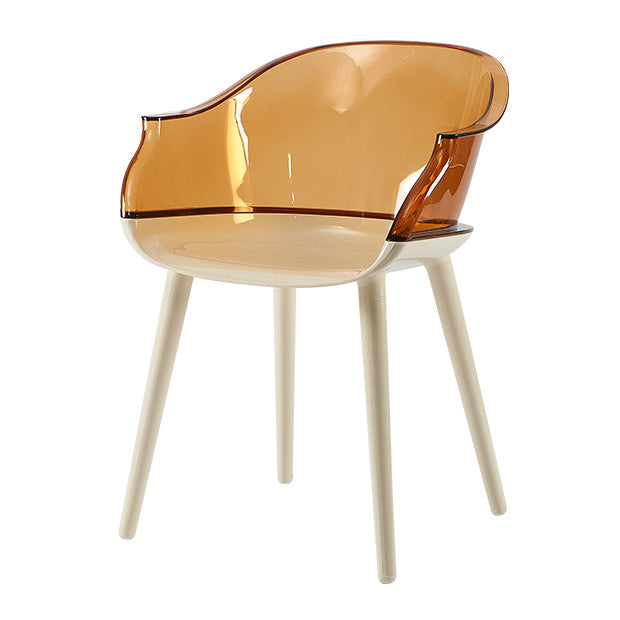 Glam Style Plastic Chair Solid Back Arm Dining Room Kitchen Chairs Set Clearhalo ' kitchen&dining_furn' 'Dining Chairs' 'Dining Tables & Seating' 'dining_chair' 'Furniture' 'furniture_dining_chair' 'Kitchen & Dining Furniture' 'kitchen' 3725608