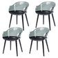 Glam Style Plastic Chair Solid Back Arm Dining Room Kitchen Chairs Set Smoke Gray Set of 4 Clearhalo ' kitchen&dining_furn' 'Dining Chairs' 'Dining Tables & Seating' 'dining_chair' 'Furniture' 'furniture_dining_chair' 'Kitchen & Dining Furniture' 'kitchen' 3725609