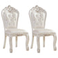 Upholstered European Style Restaurant Side Chair Open White Dining Chair White 2 Piece Set Clearhalo ' kitchen&dining_furn' 'Dining Chairs' 'Dining Tables & Seating' 'dining_chair' 'furn' 'furn_dining_chair' 'Furniture' 'furniture_dining_chair' 'Kitchen & Dining Furniture' 'kitchen' 3725640