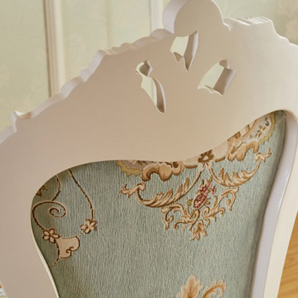 Upholstered European Style Restaurant Side Chair Open White Dining Chair Clearhalo ' kitchen&dining_furn' 'Dining Chairs' 'Dining Tables & Seating' 'dining_chair' 'furn' 'furn_dining_chair' 'Furniture' 'furniture_dining_chair' 'Kitchen & Dining Furniture' 'kitchen' 3725649