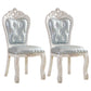 Upholstered European Style Restaurant Side Chair Open White Dining Chair Sky Blue 2 Piece Set Clearhalo ' kitchen&dining_furn' 'Dining Chairs' 'Dining Tables & Seating' 'dining_chair' 'furn' 'furn_dining_chair' 'Furniture' 'furniture_dining_chair' 'Kitchen & Dining Furniture' 'kitchen' 3725655