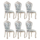 Upholstered European Style Restaurant Side Chair Open White Dining Chair Sky Blue 6 Piece Set Clearhalo ' kitchen&dining_furn' 'Dining Chairs' 'Dining Tables & Seating' 'dining_chair' 'furn' 'furn_dining_chair' 'Furniture' 'furniture_dining_chair' 'Kitchen & Dining Furniture' 'kitchen' 3725657