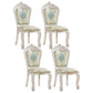 Upholstered European Style Restaurant Side Chair Open White Dining Chair Light Green 4 Piece Set Clearhalo ' kitchen&dining_furn' 'Dining Chairs' 'Dining Tables & Seating' 'dining_chair' 'furn' 'furn_dining_chair' 'Furniture' 'furniture_dining_chair' 'Kitchen & Dining Furniture' 'kitchen' 3725659