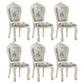 Upholstered European Style Restaurant Side Chair Open White Dining Chair Gloss White 6 Piece Set Clearhalo ' kitchen&dining_furn' 'Dining Chairs' 'Dining Tables & Seating' 'dining_chair' 'furn' 'furn_dining_chair' 'Furniture' 'furniture_dining_chair' 'Kitchen & Dining Furniture' 'kitchen' 3725663