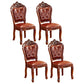 Upholstered European Style Restaurant Side Chair Open White Dining Chair Burgundy 4 Piece Set Clearhalo ' kitchen&dining_furn' 'Dining Chairs' 'Dining Tables & Seating' 'dining_chair' 'furn' 'furn_dining_chair' 'Furniture' 'furniture_dining_chair' 'Kitchen & Dining Furniture' 'kitchen' 3725671