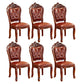 Upholstered European Style Restaurant Side Chair Open White Dining Chair Burgundy 6 Piece Set Clearhalo ' kitchen&dining_furn' 'Dining Chairs' 'Dining Tables & Seating' 'dining_chair' 'furn' 'furn_dining_chair' 'Furniture' 'furniture_dining_chair' 'Kitchen & Dining Furniture' 'kitchen' 3725672