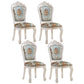 Upholstered European Style Restaurant Side Chair Open White Dining Chair White-Blue 4 Piece Set Clearhalo ' kitchen&dining_furn' 'Dining Chairs' 'Dining Tables & Seating' 'dining_chair' 'furn' 'furn_dining_chair' 'Furniture' 'furniture_dining_chair' 'Kitchen & Dining Furniture' 'kitchen' 3725680