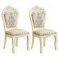 Upholstered European Style Restaurant Side Chair Open White Dining Chair White-Silver 2 Piece Set Clearhalo ' kitchen&dining_furn' 'Dining Chairs' 'Dining Tables & Seating' 'dining_chair' 'furn' 'furn_dining_chair' 'Furniture' 'furniture_dining_chair' 'Kitchen & Dining Furniture' 'kitchen' 3725682