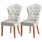 Nordic Style Solid Wood Dining Room Chair Upholstered Armless Chair for Home Use Light Gray 2 Piece Set Clearhalo ' kitchen&dining_furn' 'Dining Chairs' 'Dining Tables & Seating' 'dining_chair' 'furn' 'furn_dining_chair' 'Furniture' 'furniture_dining_chair' 'Kitchen & Dining Furniture' 'kitchen' 3725687