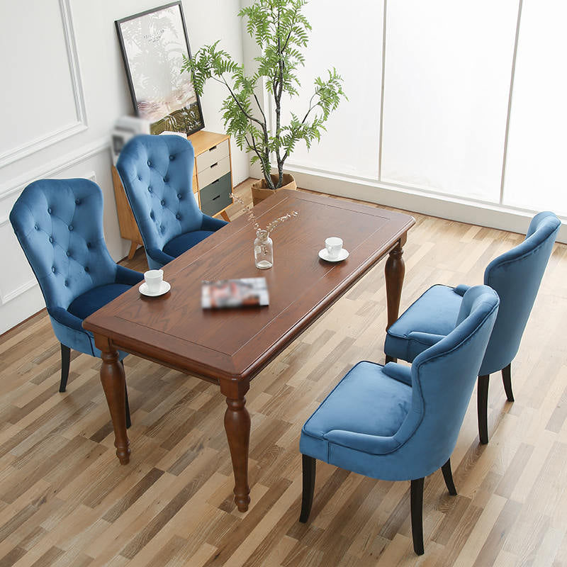 Nordic Style Solid Wood Dining Room Chair Upholstered Armless Chair for Home Use Clearhalo ' kitchen&dining_furn' 'Dining Chairs' 'Dining Tables & Seating' 'dining_chair' 'furn' 'furn_dining_chair' 'Furniture' 'furniture_dining_chair' 'Kitchen & Dining Furniture' 'kitchen' 3725691