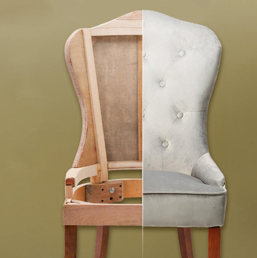 Nordic Style Solid Wood Dining Room Chair Upholstered Armless Chair for Home Use Clearhalo ' kitchen&dining_furn' 'Dining Chairs' 'Dining Tables & Seating' 'dining_chair' 'furn' 'furn_dining_chair' 'Furniture' 'furniture_dining_chair' 'Kitchen & Dining Furniture' 'kitchen' 3725699