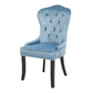 Nordic Style Solid Wood Dining Room Chair Upholstered Armless Chair for Home Use Blue 1 Piece Clearhalo ' kitchen&dining_furn' 'Dining Chairs' 'Dining Tables & Seating' 'dining_chair' 'furn' 'furn_dining_chair' 'Furniture' 'furniture_dining_chair' 'Kitchen & Dining Furniture' 'kitchen' 3725704