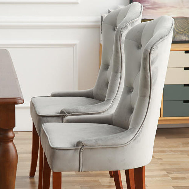 Nordic Style Solid Wood Dining Room Chair Upholstered Armless Chair for Home Use Clearhalo ' kitchen&dining_furn' 'Dining Chairs' 'Dining Tables & Seating' 'dining_chair' 'furn' 'furn_dining_chair' 'Furniture' 'furniture_dining_chair' 'Kitchen & Dining Furniture' 'kitchen' 3725705