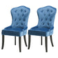 Nordic Style Solid Wood Dining Room Chair Upholstered Armless Chair for Home Use Light Blue 2 Piece Set Clearhalo ' kitchen&dining_furn' 'Dining Chairs' 'Dining Tables & Seating' 'dining_chair' 'furn' 'furn_dining_chair' 'Furniture' 'furniture_dining_chair' 'Kitchen & Dining Furniture' 'kitchen' 3725709