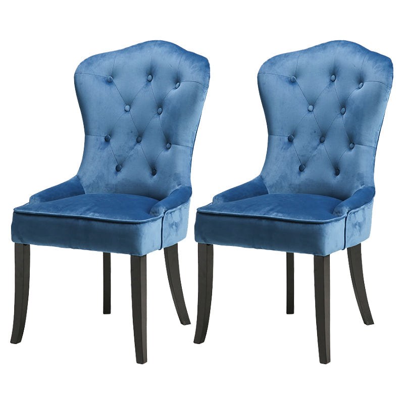 Nordic Style Solid Wood Dining Room Chair Upholstered Armless Chair for Home Use Light Blue 2 Piece Set Clearhalo ' kitchen&dining_furn' 'Dining Chairs' 'Dining Tables & Seating' 'dining_chair' 'furn' 'furn_dining_chair' 'Furniture' 'furniture_dining_chair' 'Kitchen & Dining Furniture' 'kitchen' 3725709