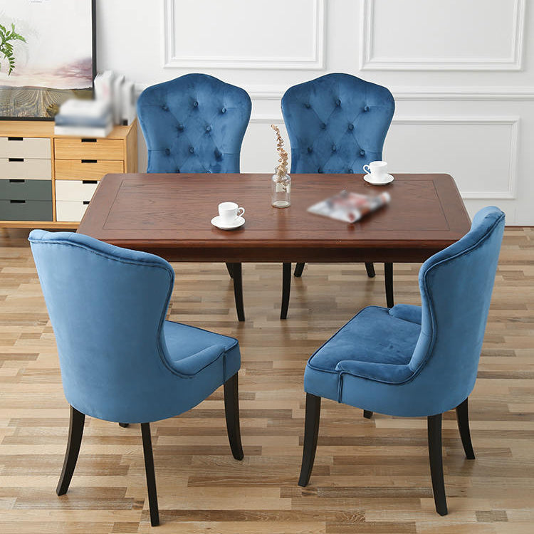 Nordic Style Solid Wood Dining Room Chair Upholstered Armless Chair for Home Use Clearhalo ' kitchen&dining_furn' 'Dining Chairs' 'Dining Tables & Seating' 'dining_chair' 'furn' 'furn_dining_chair' 'Furniture' 'furniture_dining_chair' 'Kitchen & Dining Furniture' 'kitchen' 3725710